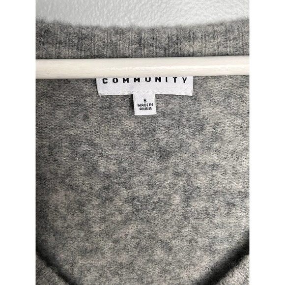 NWT Aritzia Community Dupont Long Sleeve Sweater Dress Heather Medium Gray Small - Picture 10 of 12